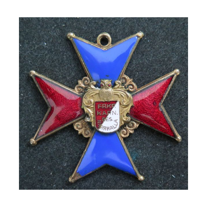 ALLEMAGNE : médaille d'ancien ordre de bouffon de la société de carnaval de Francfort Narhalla