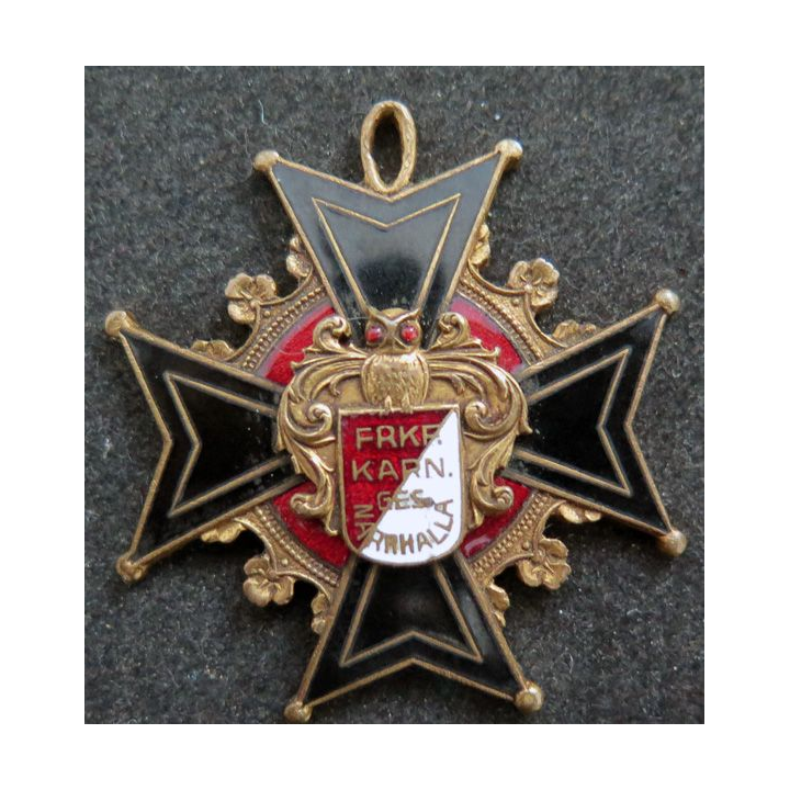 ALLEMAGNE : médaille d'ancien ordre de bouffon de la société de carnaval de Francfort Narhalla