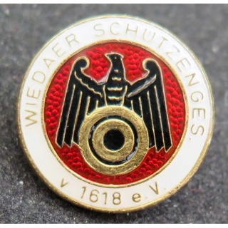 ALLEMAGNE : insigne de boutonnière allemand Wiedaer schutzenges 1618 e. v