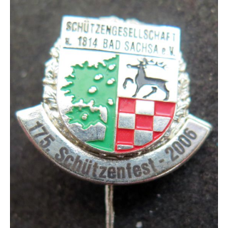 ALLEMAGNE : épinglette de l'association du club de tir à la carabine de Walkenried
