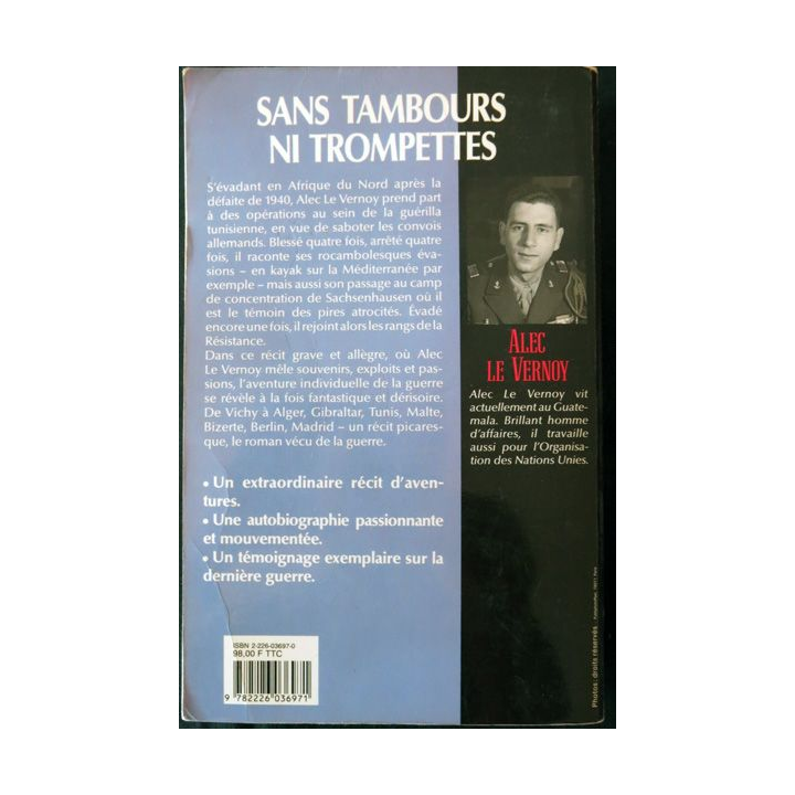 Sans tambours ni trompettes de Alec Le Vernoy aux Editions Albin Michel