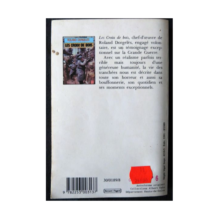 Les croix de bois deRoland Dorgeles aux Editions Le Livre de Poche