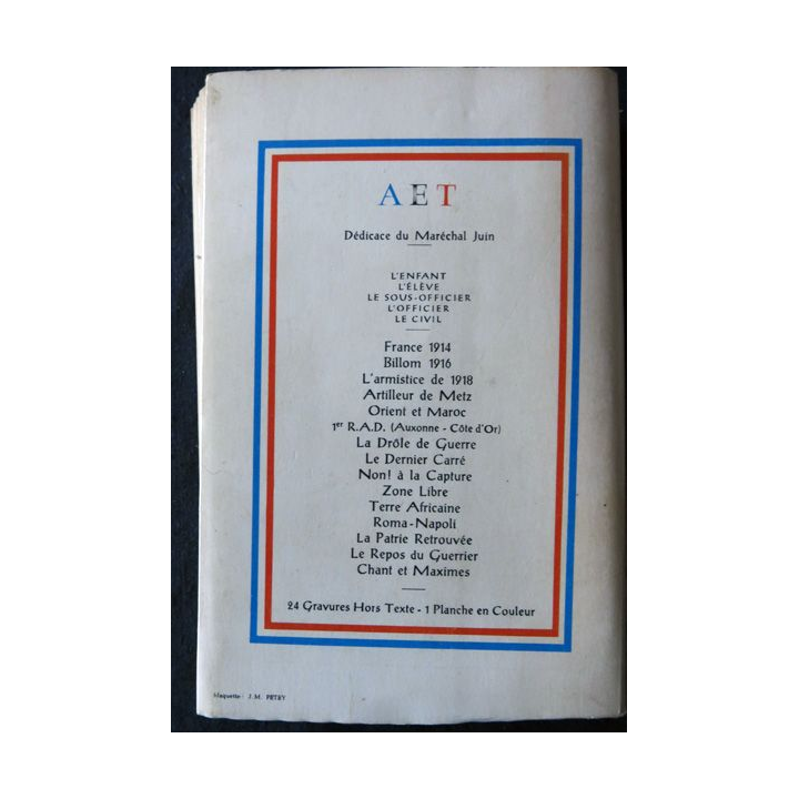 A.E.T. (Ancien enfant de Troupe) Sa Vie de Marcel Linden  Imprimerie La Frontière Belfort