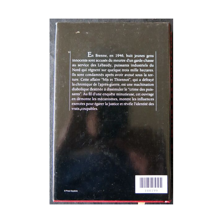 Le crime des puissants - L'affaire Mis et Thiennot de Daniel Sarne aux Editions France Loisirs