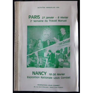 Exposition Nationale Louis Combet 1978 Fédération Louis Combet