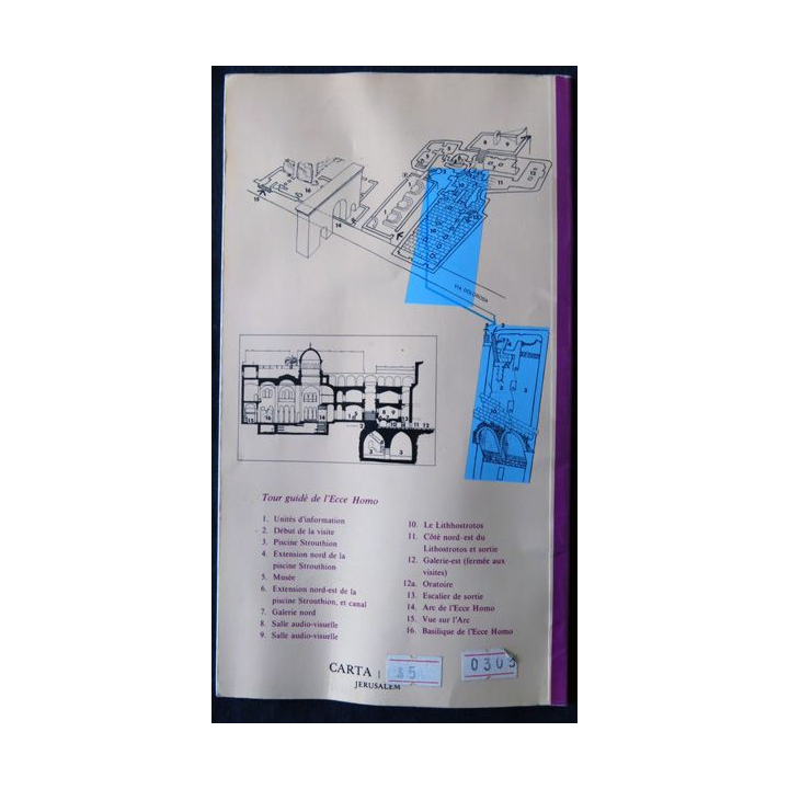 Une maison à Jerusalem Ecce Homo aux Editions Carta Jérusalem