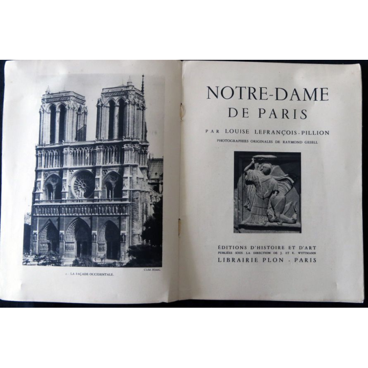 Notre Dame de Paris de Louise Lefrançois-Pillon Librairie Plon - Paris