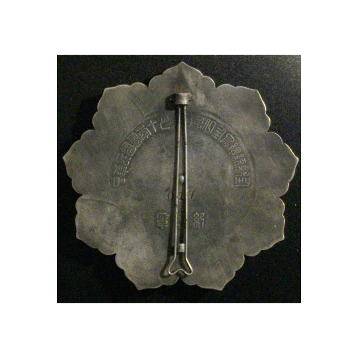 CHINE : Plaque d'un ordre chinois inconnu n° 017 (Copie sur métal en émail)