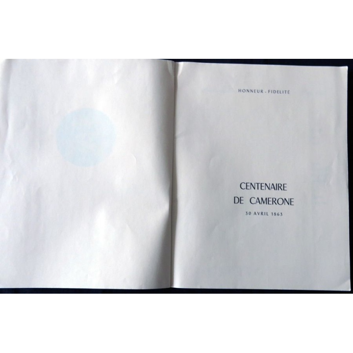 Légion Etrangère - Centenaire de Camerone 1863-1963