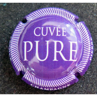 Capsule Muselet de bouteille de champagne MIGNON Pierre n° 177 cuvée pure violet striée