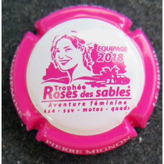 Capsule Muselet de bouteille de champagne MIGNON Pierre n° S107 trophées roses des sables