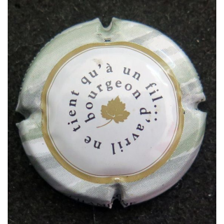 Capsule Muselet de bouteille de champagne générique n° 815g avril cercle or