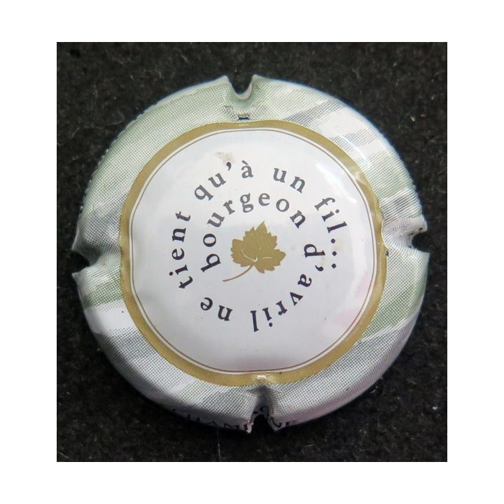 Capsule Muselet de bouteille de champagne générique n° 815g avril cercle or