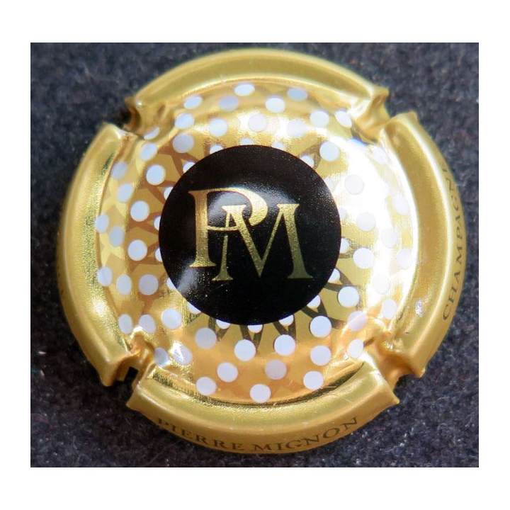 Capsule Muselet de bouteille de champagne MIGNON PM nouveau 2022 contour or
