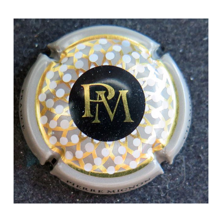 Capsule Muselet de bouteille de champagne MIGNON PM nouveau 2022 contour grège