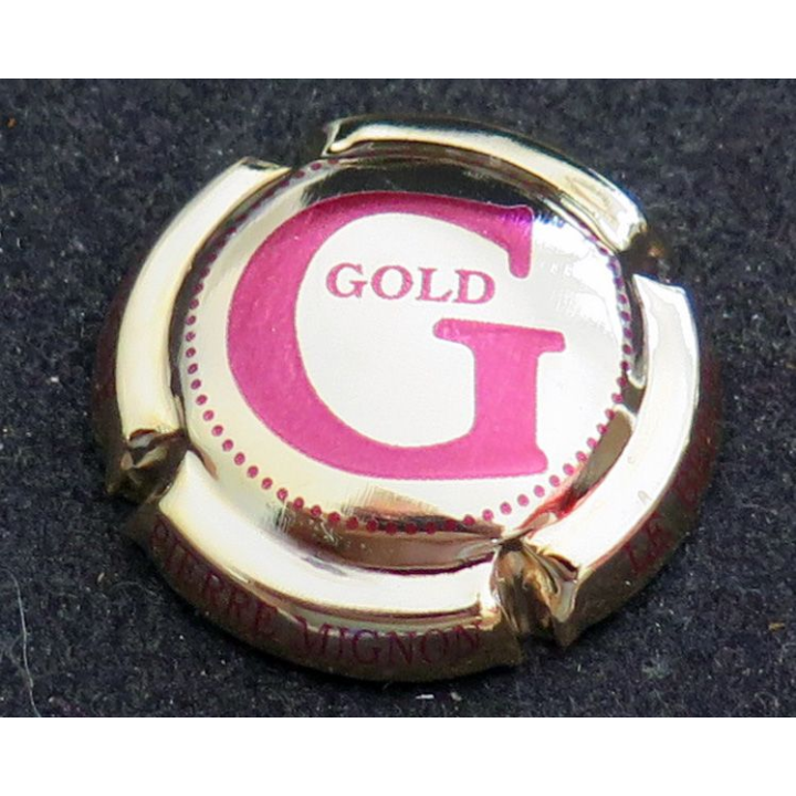 Capsule Muselet de bouteille de champagne MIGNON Gold nouveau 2022 rouge et or