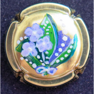 Capsule Muselet de bouteille de champagne MIGNON 1° mai 2022 peinture de Thibaut n° 84/102