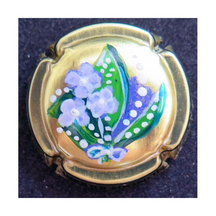 Capsule Muselet de bouteille de champagne MIGNON 1° mai 2022 peinture de Thibaut n° 84/102