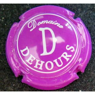 Capsule Muselet de bouteille de CHAMPAGNE DEHOURS n° 12 Violet et blanc