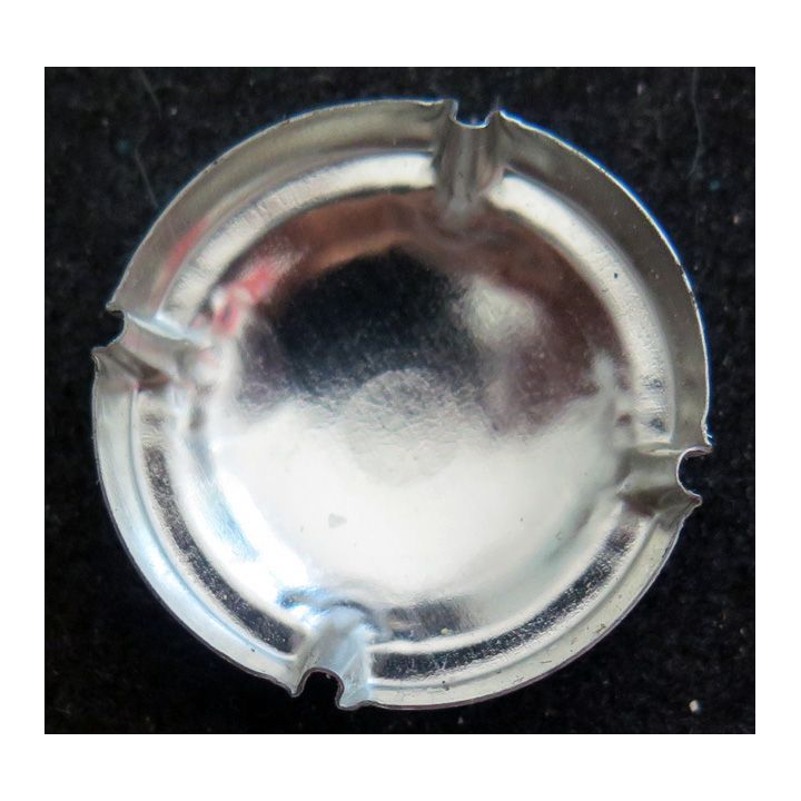 Capsule Muselet de bouteille de VOUVRAY A.O.C n° 8 Gris foncé et or contour blanc