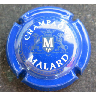 Capsule Muselet de bouteille de champagne MALARD n° 12d fond bleu