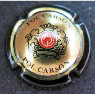 Capsule Muselet de champagne Pol Carson n° 2 Or contour noir 