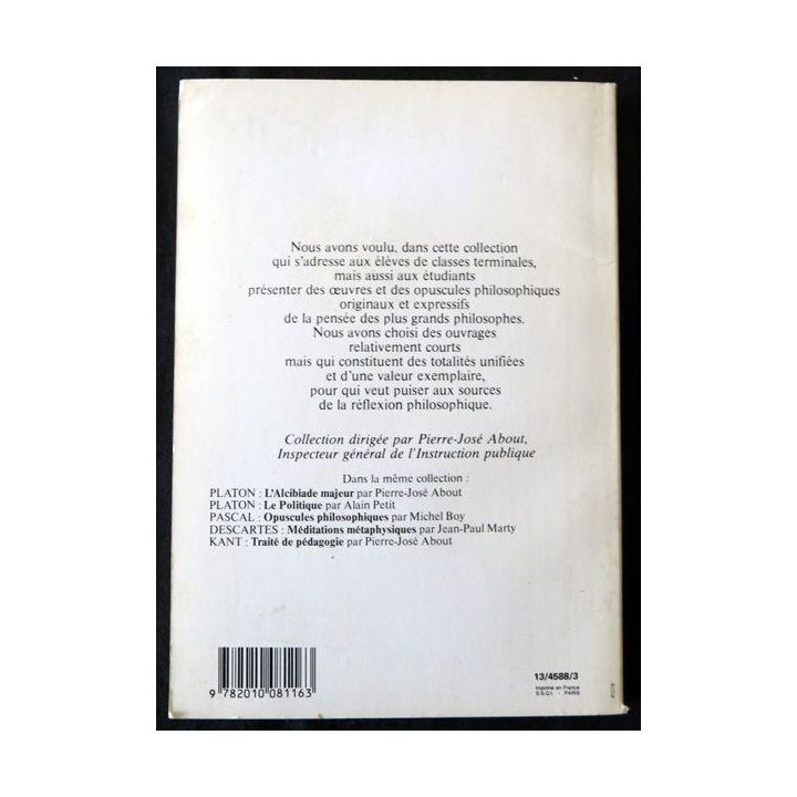 Approche phénoménologiques de Merleau-Ponty aux Editions Hachette