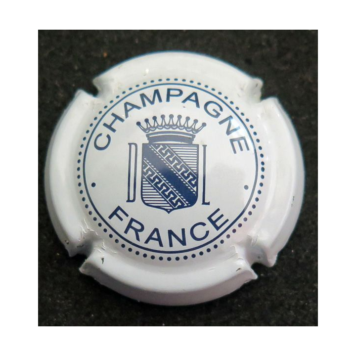 Capsule Muselet de bouteille de champagne DUVAL-LEROY n° 2 Blanc et bleu