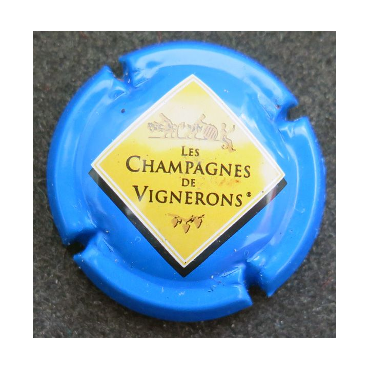Capsule Muselet de bouteille LES CHAMPAGNES DE VIGNERONS n° 665bg