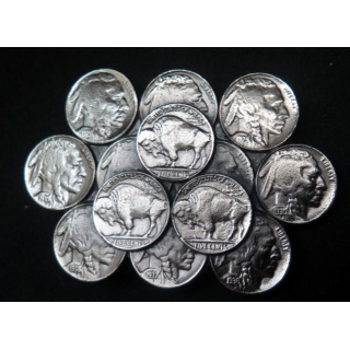 USA : boucle de ceinturon réalisé à base de figures d'indiens de pièces Five cents