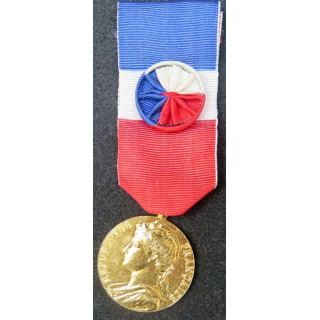 FRANCE : Médaille du travail du ministère du travail attribué à C. Halem 1987