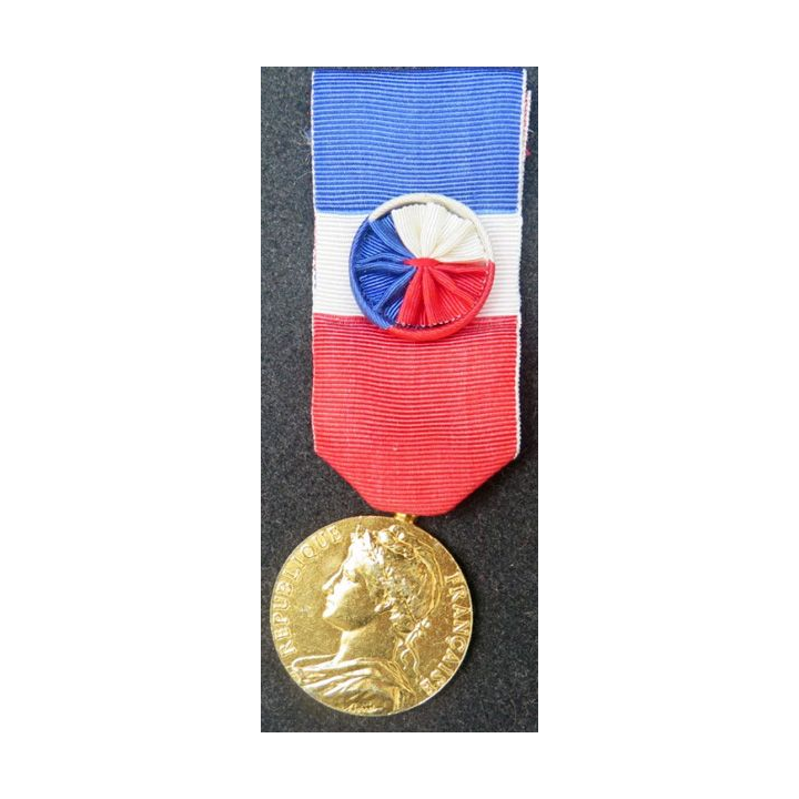 FRANCE : Médaille du travail du ministère du travail attribué à C. Halem 1987