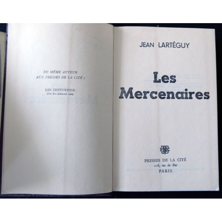 Les mercenaires de Jean Lartéguy aux Editions Presses de La Cité