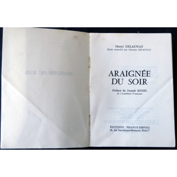Araignée du soir  de Henri Delaunay aux Editions France-Empire