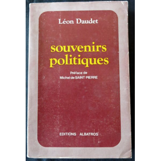 Souvenirs politiques de Léon Daudet aux Editons Albatros