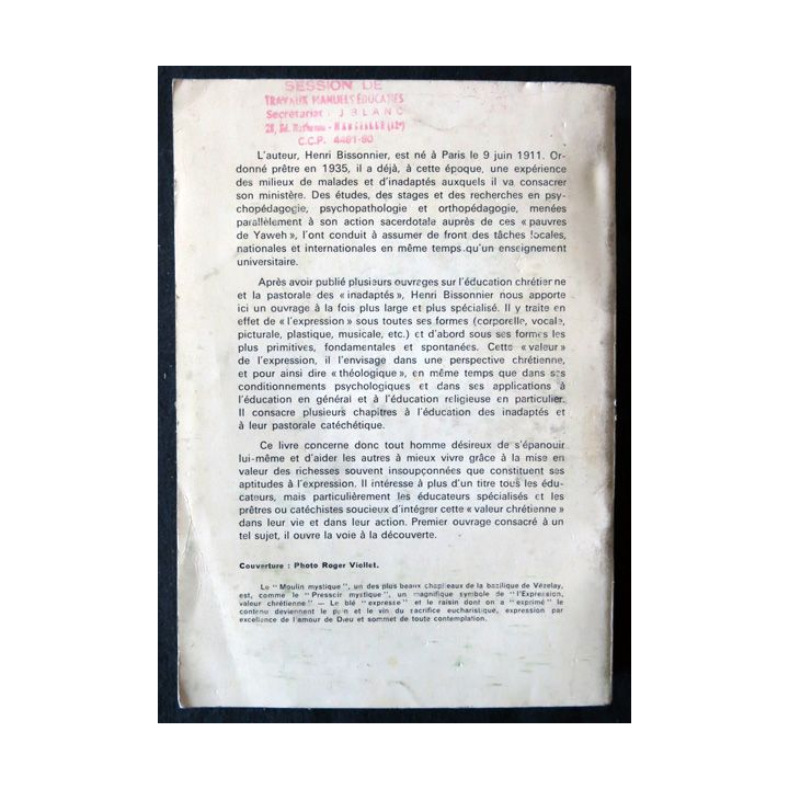 L'expression valeur chrétienne de Henri Bissonnier aux Editions Fleurus