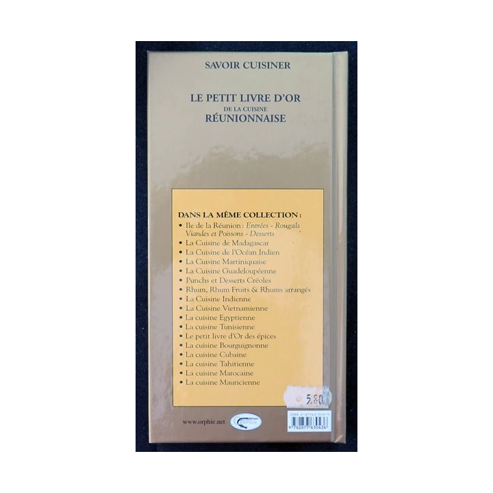 Le petit livre d'or de la cuisibne réunionnaise de Connaissance du Monde