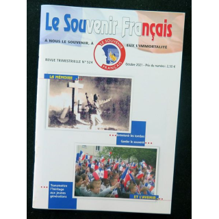 Le Souvenir Français N° 524 : bulletin Octobre 2021