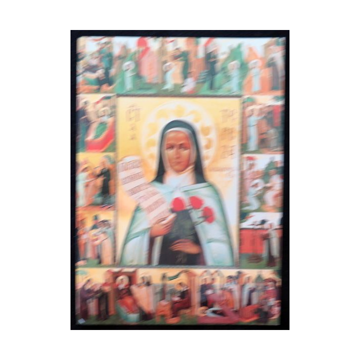 Carte icone russe de Sainte Thérèse de L'Enfant Jésus