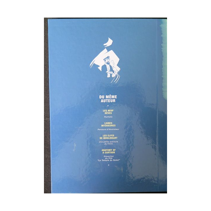 Croquis et images de Tintin les neuf rêves de Harry Edwood Wood man dédicacé 