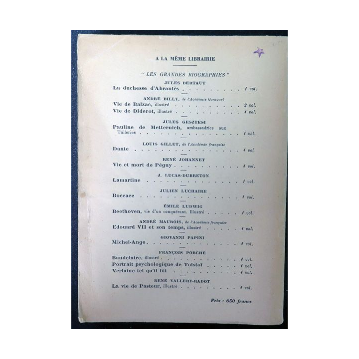 Corvisart Médecin de Napoléon de paul Ganière Flammarion 1951
