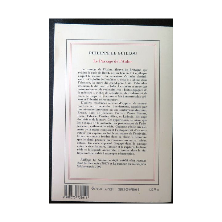 Le Passage de lAulne de Philippe le Guillou Gallimard 1993
