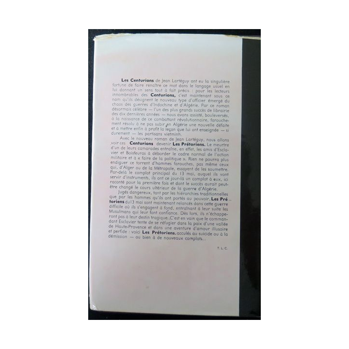 Les Prétoriens de Jean Lartéguy Presses de la Cité 1961
