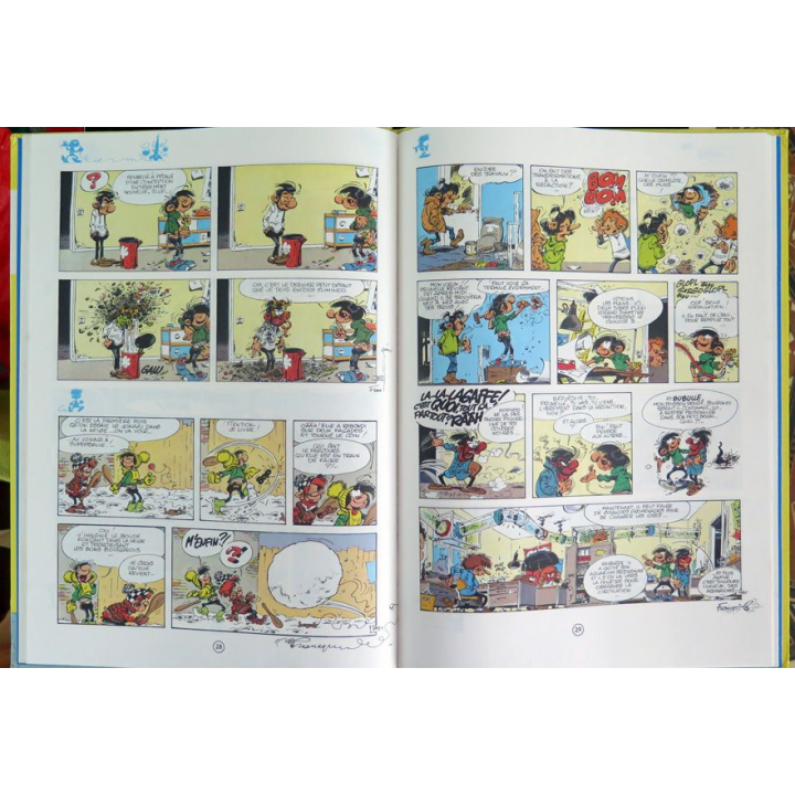 Bande dessinée GASTON 12 le Gang des Gaffeurs Dupuis 1976
