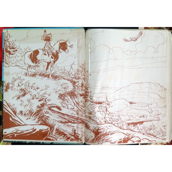 Bande dessinée YAKARI le Monstre du Lac Septembre 1991 couverture scotchée