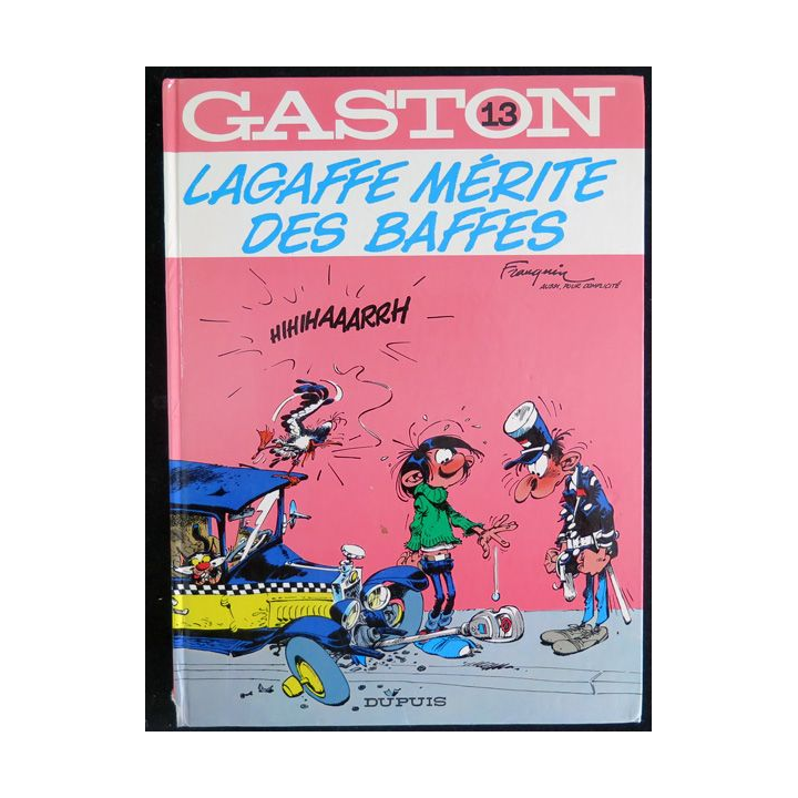 ande dessinée GASTON 13 Lagaffe mérite des baffes Dupuis 1979