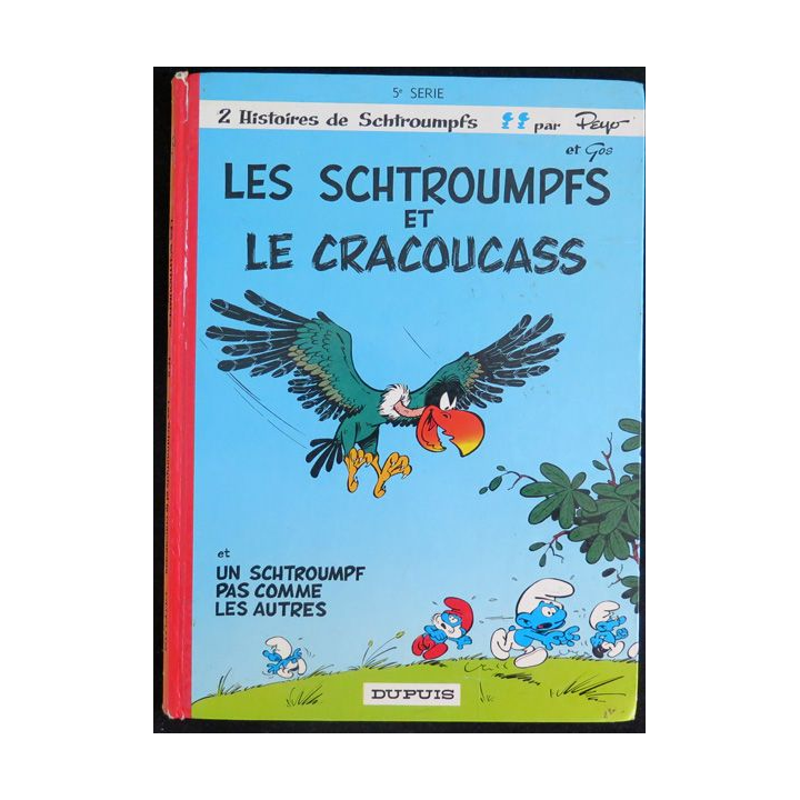 Bande dessinée LES SCHTROUMPFS et le Cracoucass Dupuis 1976