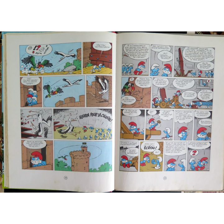 Bande dessinée LES SCHTROUMPFS et le Cracoucass Dupuis 1976