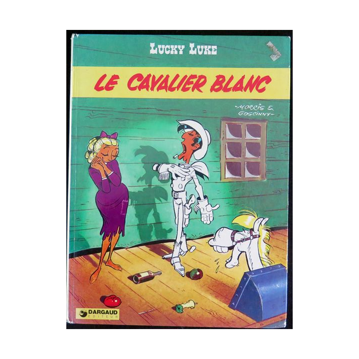 Bande dessinée LUCKY LUKE Le Cavalier Blanc Morris et Goscinny Dargaud 1975