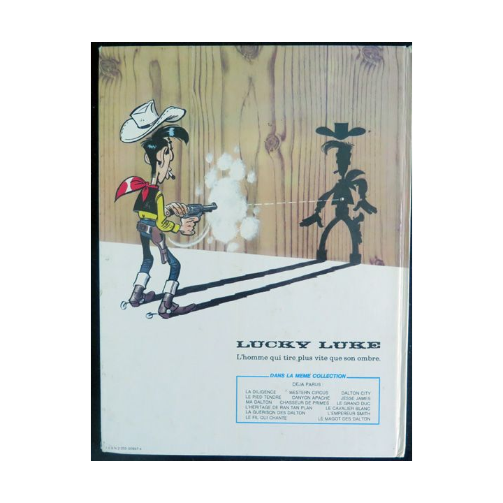 Bande dessinée LUCKY LUKE Le Cavalier Blanc Morris et Goscinny Dargaud 1975